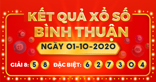 Xổ số Bình Thuận ngày 1 tháng 10