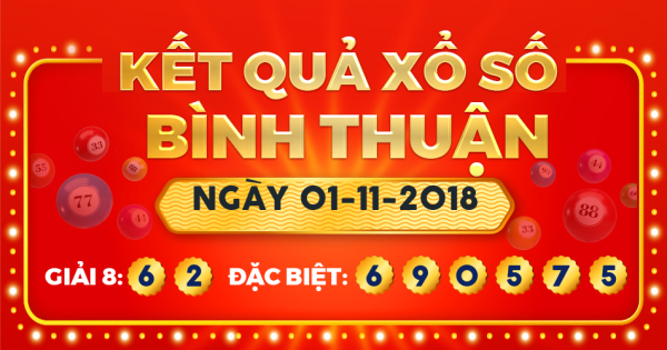 Xổ số Bình Thuận ngày 1 tháng 11