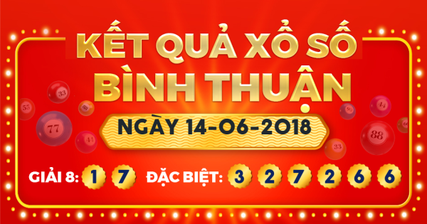 Xổ số Bình Thuận ngày 14 tháng 6