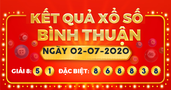 Xổ số Bình Thuận ngày 2 tháng 7