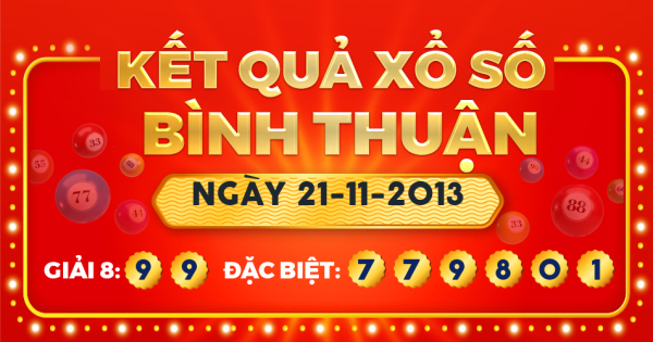 Xổ số Bình Thuận ngày 21 tháng 11